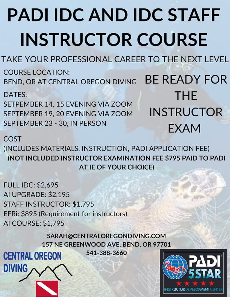 Padi course poster